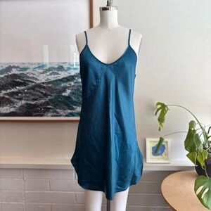 Teal Slip Dress